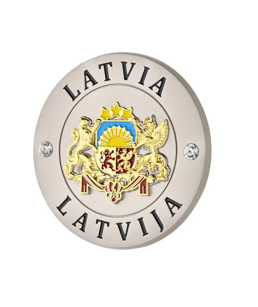 Latvijas ģerboņa apaļš magnēts